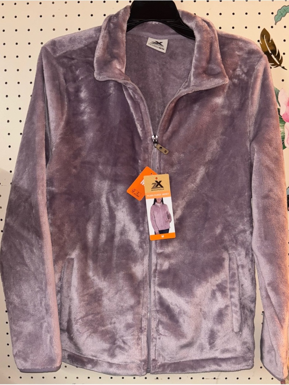 ZeroXposur Plush Fleece Jacket in Dusty Lilac